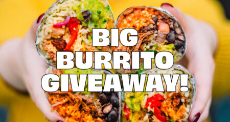 National Burrito Day – BIG Burrito Giveaway 4th April 2024 + win FREE burritos for the rest of the year